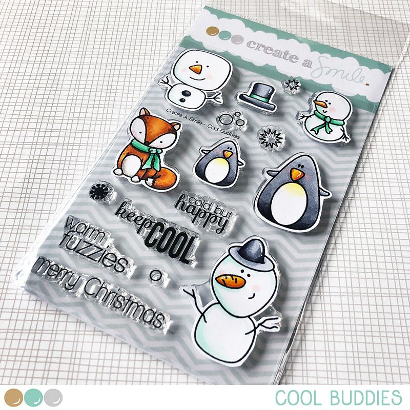 Cretate a smile - Cool Buddies clear stamp