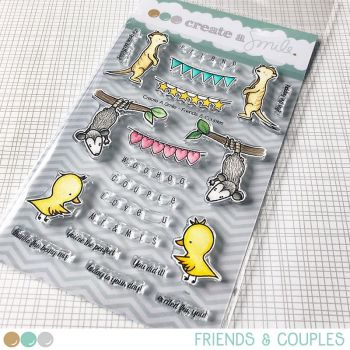 Create a smile - Friends and couples clear stamp
