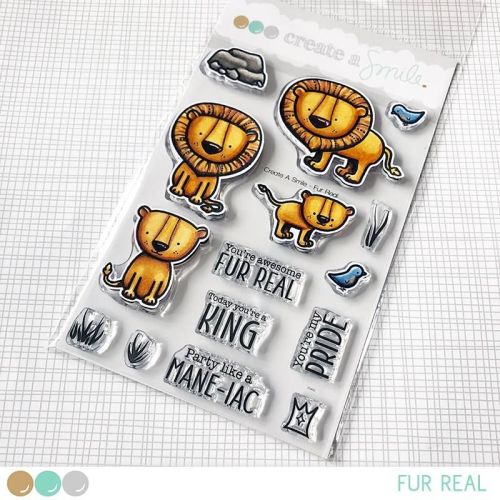 Cretate a smile - Fur real clear stamp