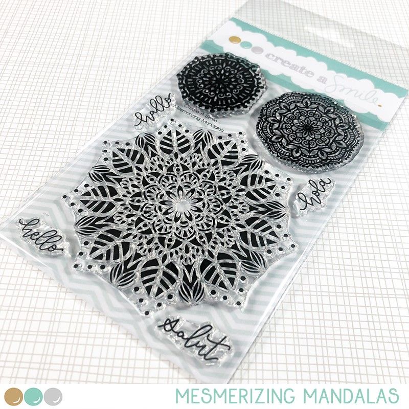 Cretate a smile - Mesmerizing Mandalas clear stamp