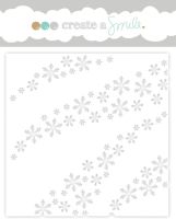 Create a smile - Wave of Snowflakes stencil