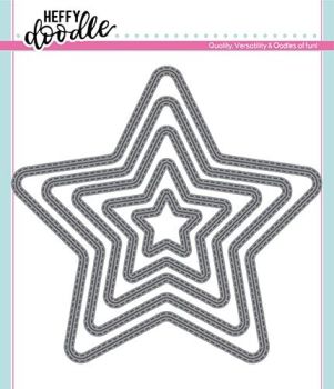 Heffy Doodle - Stitched Stars Dies