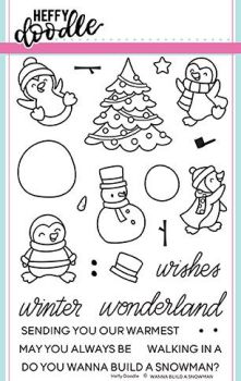 Heffy Doodle - Wanna build a snowman clear stamps