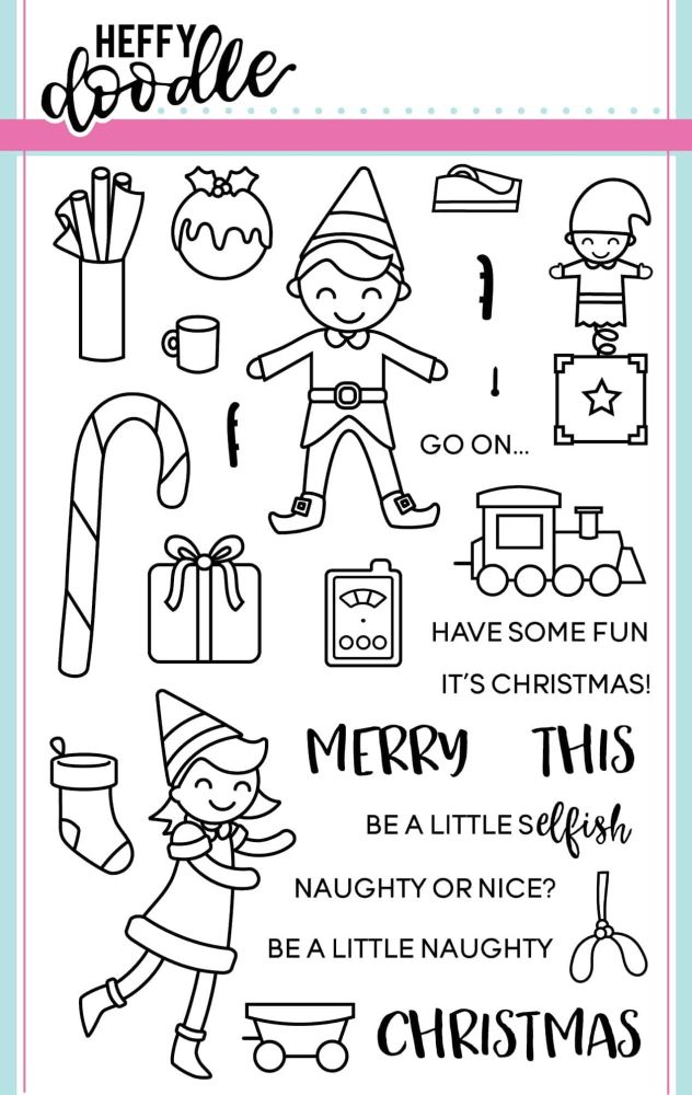 Heffy Doodle - Elfish Antics clear stamps
