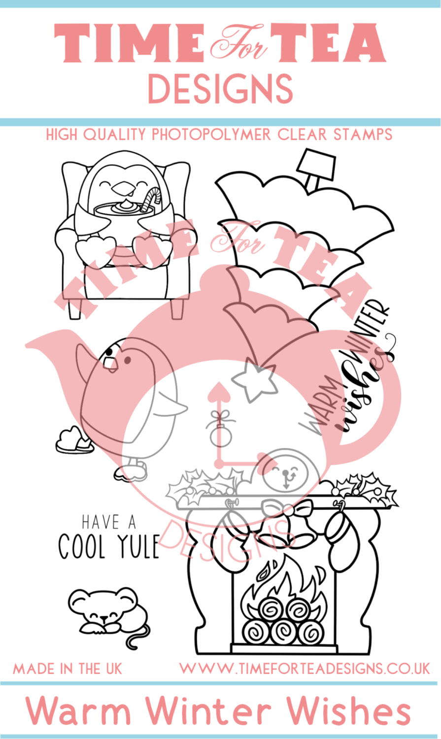 Time For Tea - Warm Winter Wishes Clear Stamp Set