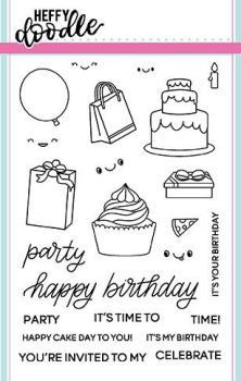 Heffy Doodle - Party Palooza clear stamps