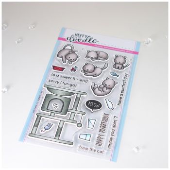 Heffy Doodle - Purrfect Day clear stamps