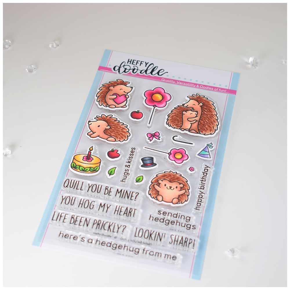**NEW** Heffy Doodle - Quill You Be Mine clear stamps