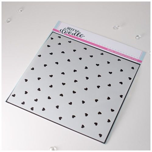 **NEW**Heffy Doodle Confetti Hearts stencil