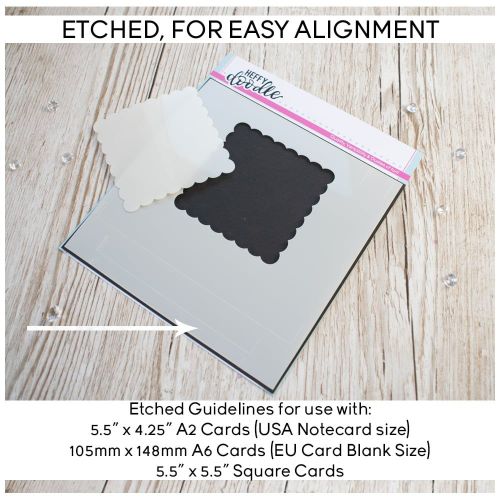 **NEW**Heffy Doodle Scalloped Square Masquerade stencil