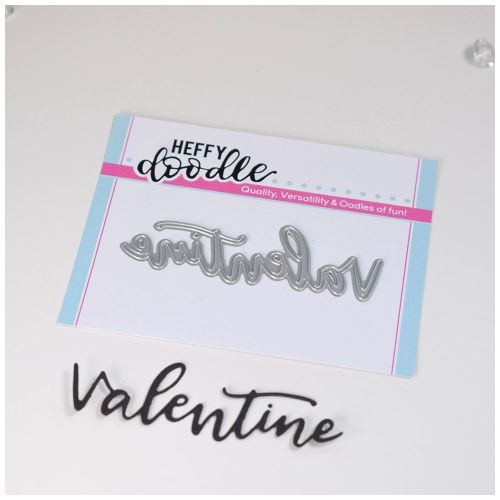 Heffy Doodle Valentine word die
