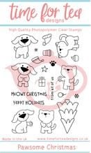 Time For Tea - Pawsome Christmas Clear Stamp Set