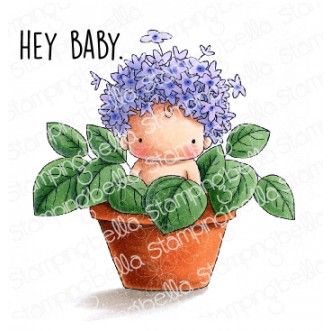 Stamping Bella - Baby - Hydrangea baby in pot