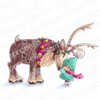 Stamping Bella - Bundle girl with a reindeer