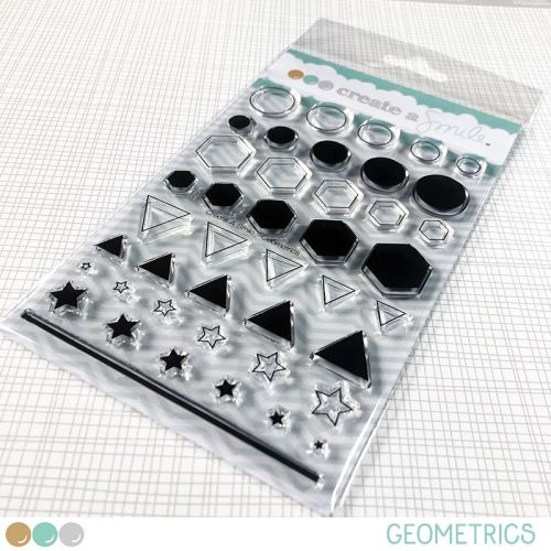 Create a smile - Geometrics clear stamp