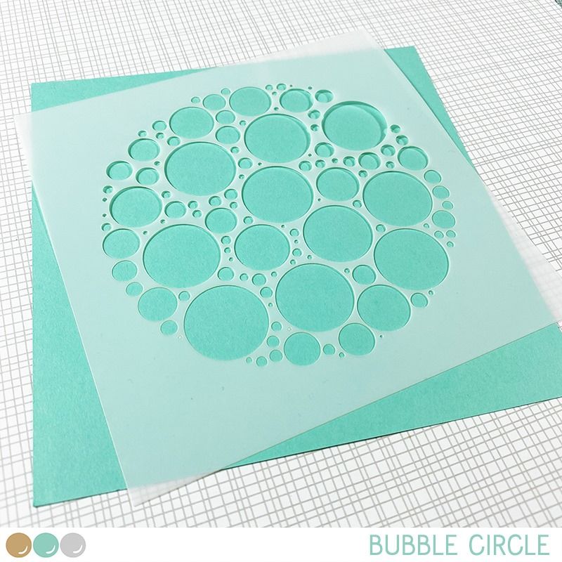 Create a smile - Bubble circle stencil