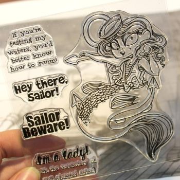 Moonlight Whispers - The Mermaid Sailor - Clear Stamp 