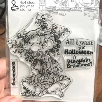 Moonlight Whispers - Pumpkin Brains - Clear Stamp 