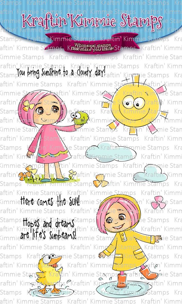 Kraftin' Kimmie - Here comes the sun! clear stamp set