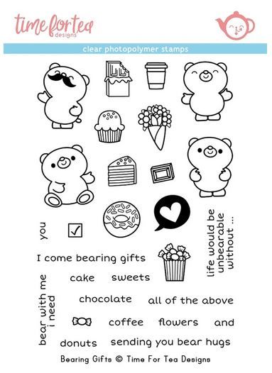 Time For Tea - Bearing Gifts Clear stamp set