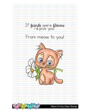 C.C. Designs - Meow to you clear stamp