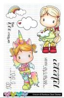 C.C. Designs - Unicorn & Rainbow Clear Stamp Set