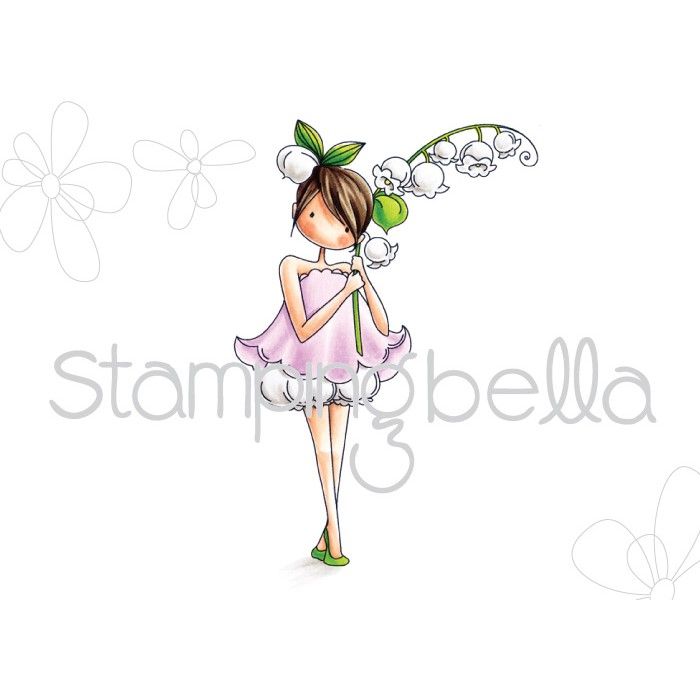 Stamping Bella - tiny townie GARDEN GIRL LILY OF THE VALLEY (includes 1 sta