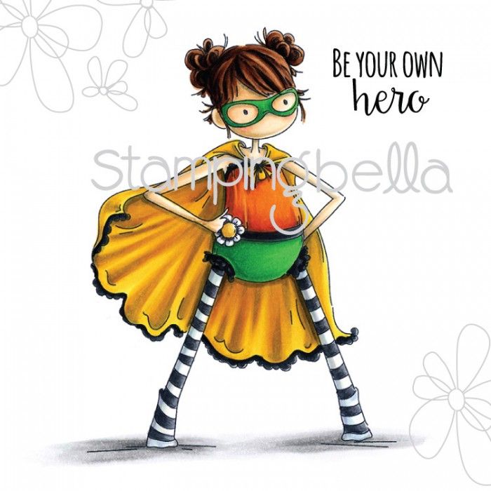 Stamping Bella - Tiny Townie HAYLEY the HERO (includes sentiment)