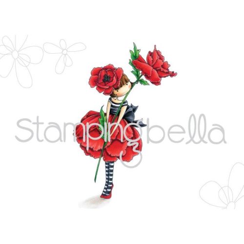 Stamping Bella - tiny townie Garden Girl POPPY (includes 1 stamp)
