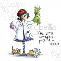 Stamping Bella - Tiny Townie SAGE loves SCIENCE (includes sentiment)