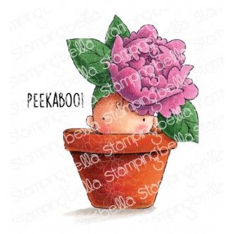 Stamping Bella - Baby - PEONY BABY IN A POT 