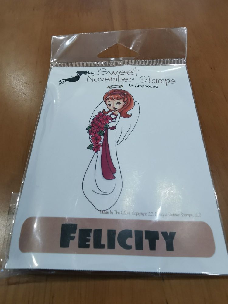 Felicity - Red rubber stamp