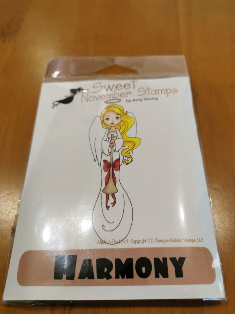 Harmony - Red rubber stamp