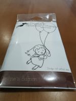 Daphne's Balloon - Red rubber stamp