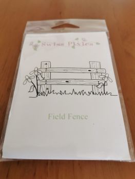 C.C. Designs - Field Fence red rubber Stamp Set