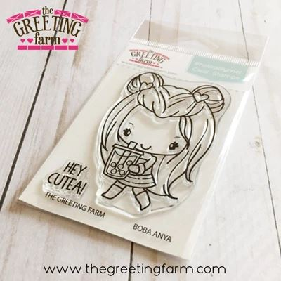 Boba Anya clear stamp set - The Greeting Farm