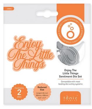 Enjoy the little things - Sentiment die set