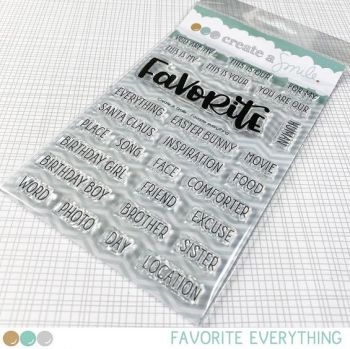 Create a smile - Favorite Everything clear stamp