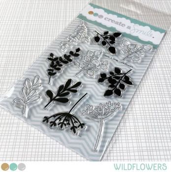 Create a smile - Wildflowers clear stamp
