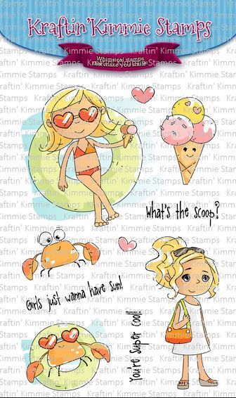 ***NEW*** Kraftin' Kimmie - What’s the Scoop? clear stamp set