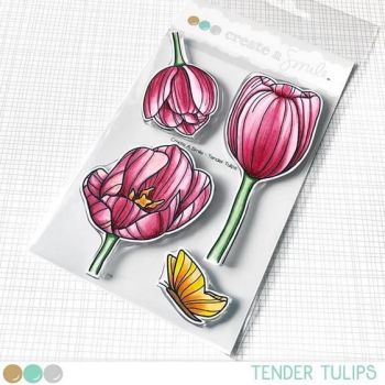 Create a smile - Tender Tulips clear stamp