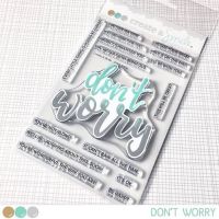 Create a smile - Don't Worry clear stamp