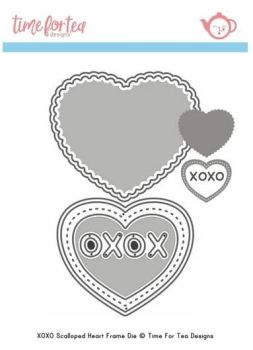 Time For Tea - Small Heart XOXO Die set