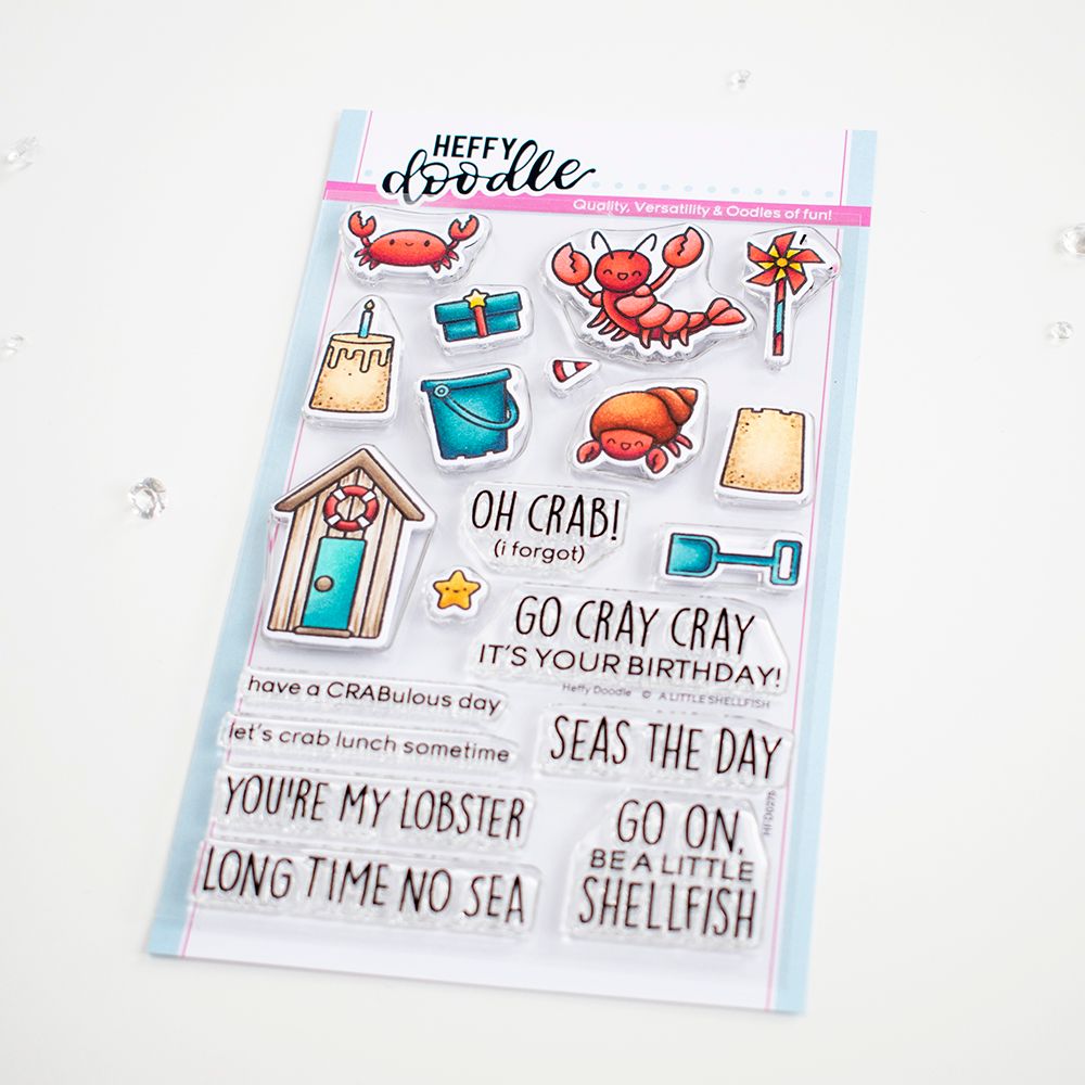 ***NEW***Heffy Doodle - A Little Shellfish clear stamps