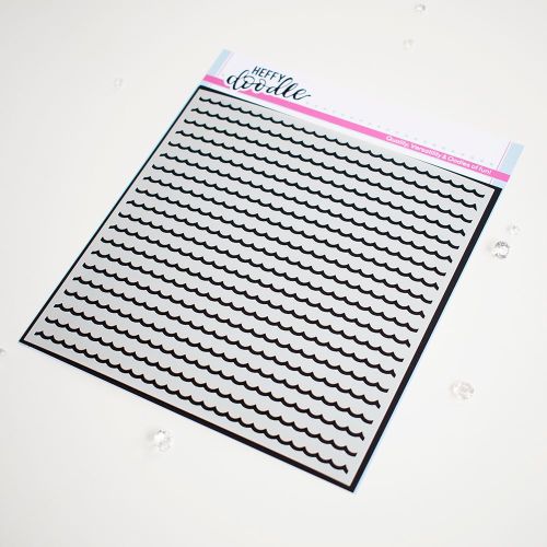 ***NEW***Heffy Doodle - Tiny waves stencil