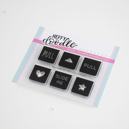 ***NEW***Heffy Doodle - Pull Tab Add-On clear stamps