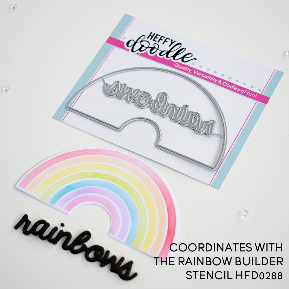 ***NEW***Heffy Doodle - Rainbow Builder Coordinating die set