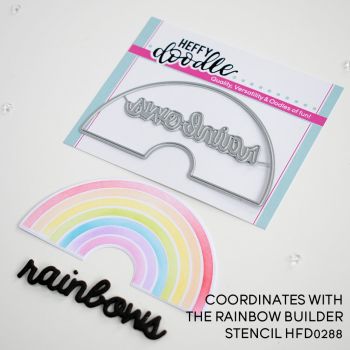 Heffy Doodle - Rainbow Builder Coordinating die set