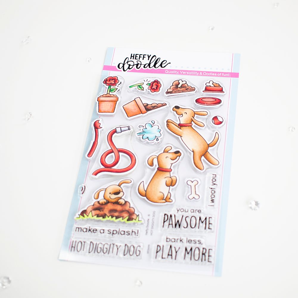 ***NEW***Heffy Doodle - Hot Diggity Dog clear stamps