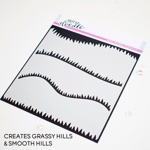 ***NEW***Heffy Doodle - Green Fields stencil